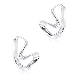 Silver Hoop Earring HO-2597